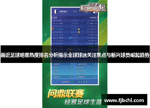 最近足球明星热度排名分析揭示全球球迷关注焦点与新兴球员崛起趋势